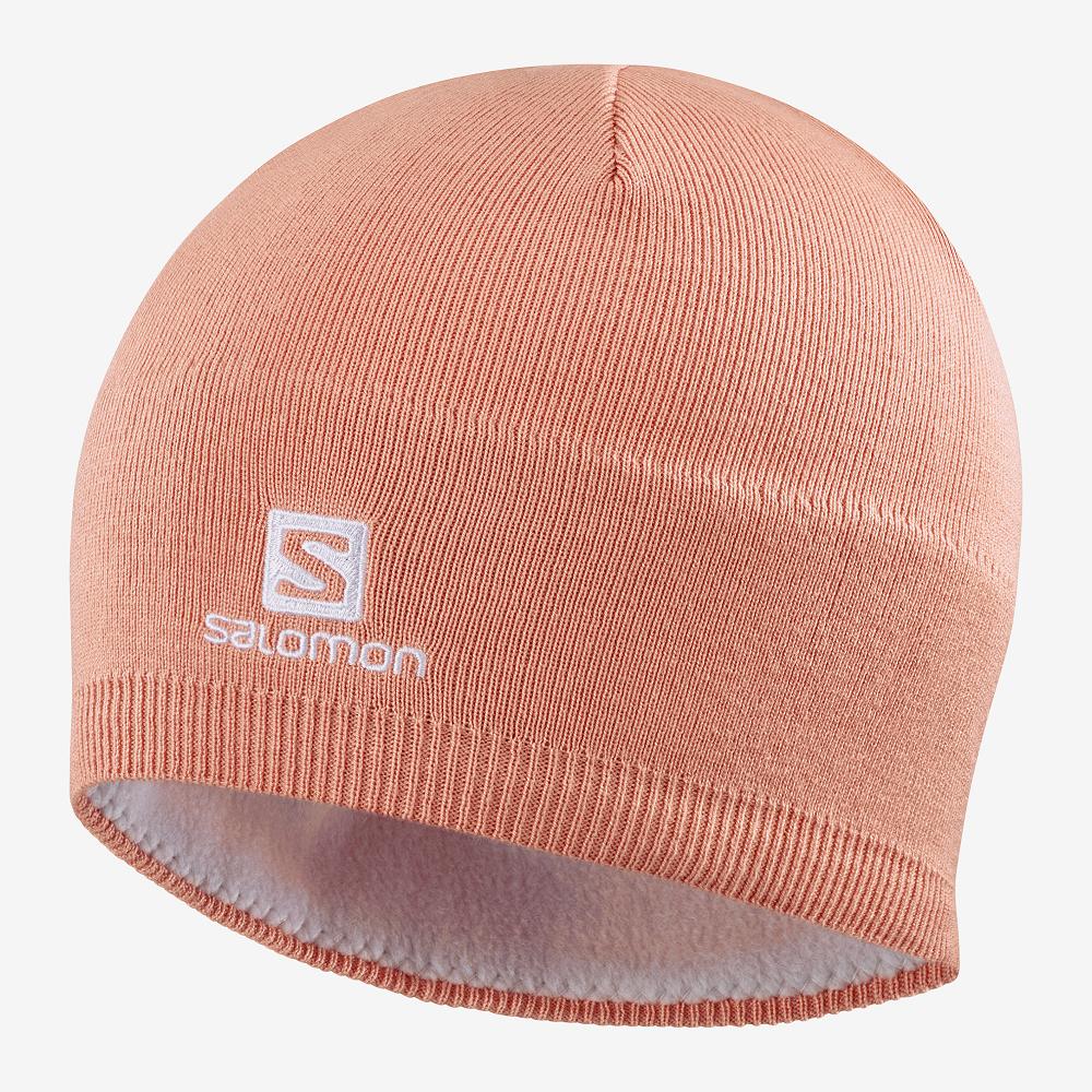 Salomon Singapore Mens Hats - RS WARM Pink | 91865-IJGA